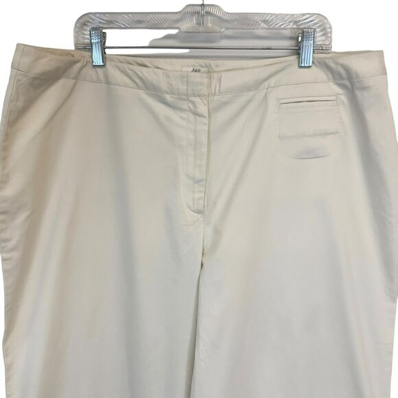 NWT J Jill Stretch Pants In Stone Size 20 Neutral Khaki Tan Minimalist Academia - Picture 2 of 11